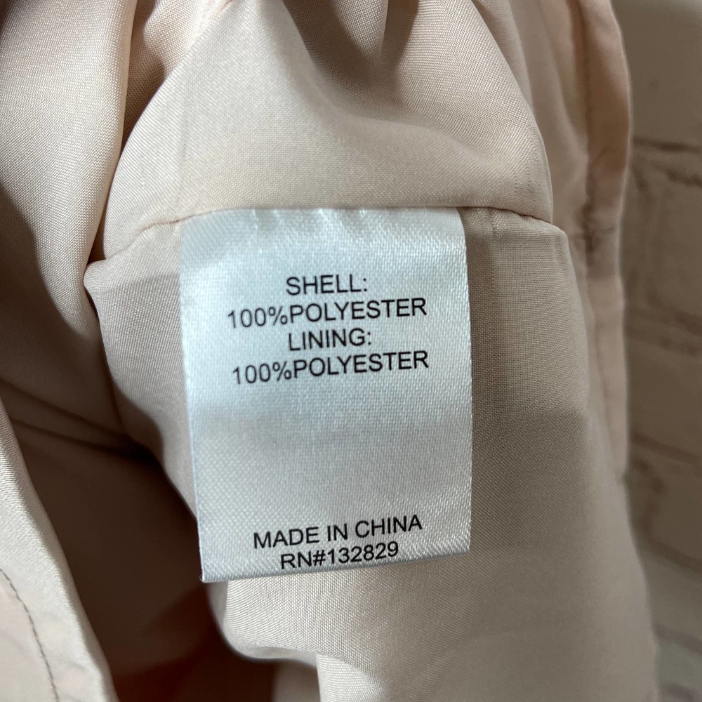 Superdown Nicole Mini Dress Nude Beige Womens XS New Flawed Slip Satin Cocktail - Picture 8 of 12